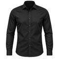 Premium Slim-Fit Businesshemd – Schwarz | REENSBOWN
