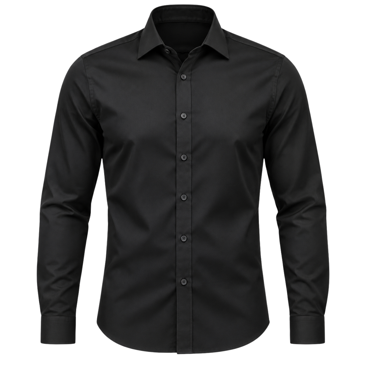 Premium Slim-Fit Businesshemd – Schwarz | REENSBOWN