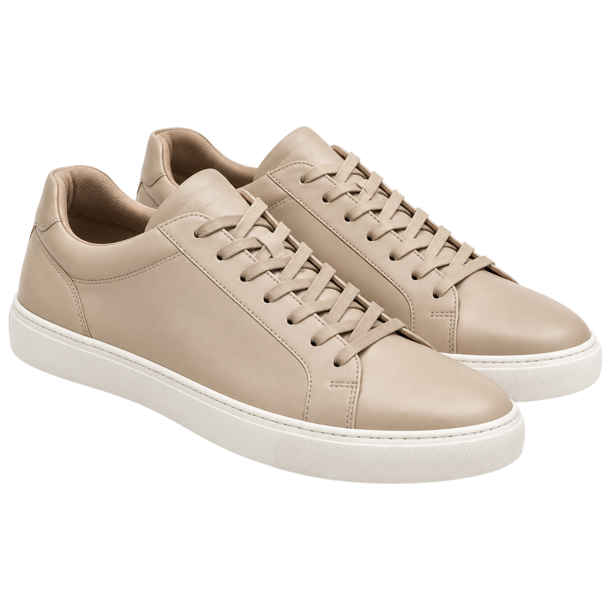 Premium Leder-Sneaker – Elegantes Beige | REENSBOWN