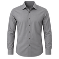 Premium Slim-Fit Businesshemd – Elegantes Grau | REENSBOWN