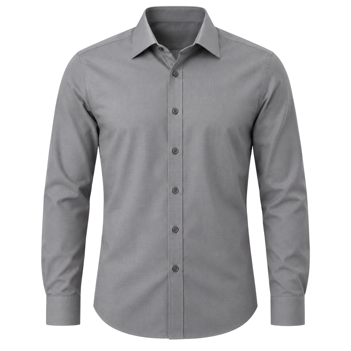 Premium Slim-Fit Businesshemd – Elegantes Grau | REENSBOWN