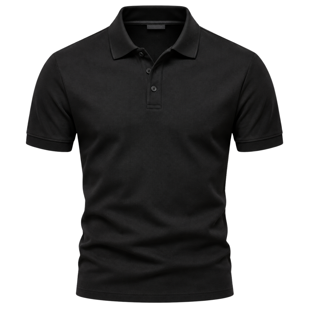 Premium Slim-Fit Poloshirt – Klassisches Schwarz | REENSBOWN