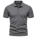 Premium Slim-Fit Poloshirt – Elegantes Grau | REENSBOWN