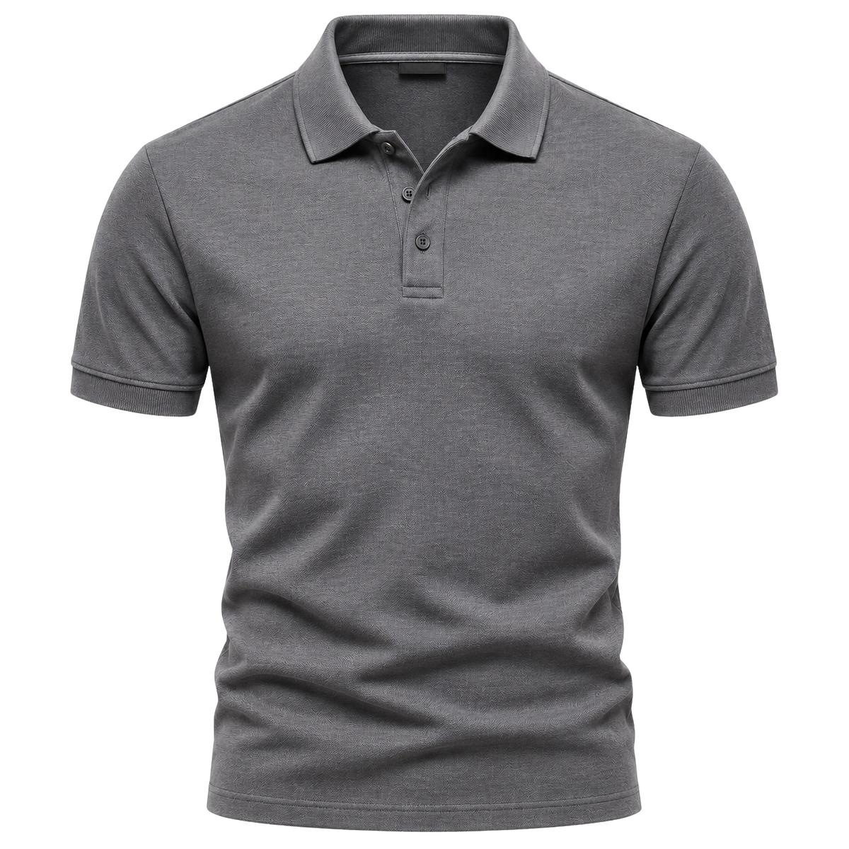 Premium Slim-Fit Poloshirt – Elegantes Grau | REENSBOWN
